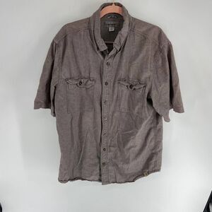 Carhartt button up short sleeve collared shirt mens Tall Large